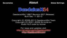 Daedalus X64 révision 607 0003