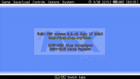 fMSX-emulateur-PSP0002