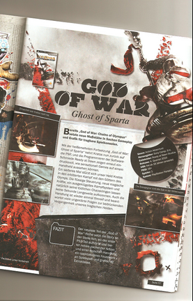 God of War Ghost of Sparta page magazine