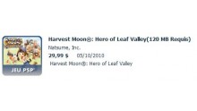 Harvest Moon Hero Of Leaf Valley
