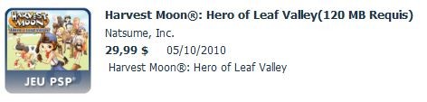 Harvest Moon Hero Of Leaf Valley