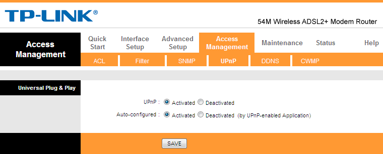 Image UPnP TP-Link