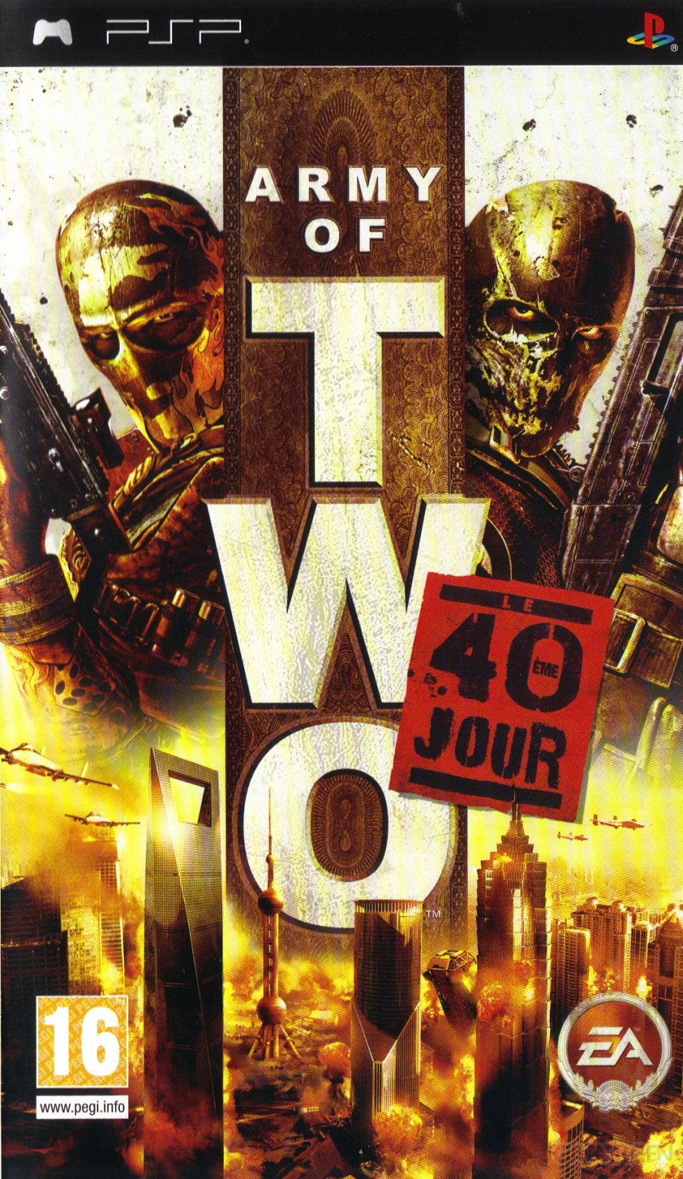 jaquette Army of Two 40ieme jour face PSP