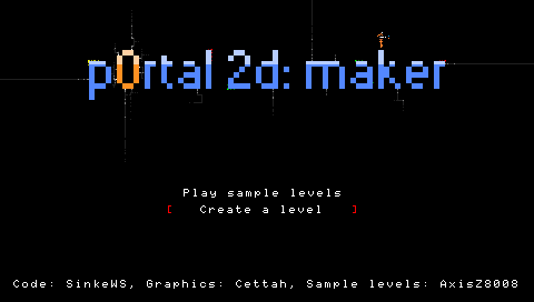 P0rtal 2D maker 0.1 008