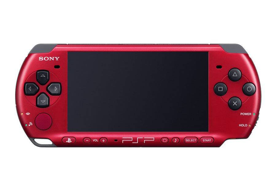 PSP 3000 noir rouge 001
