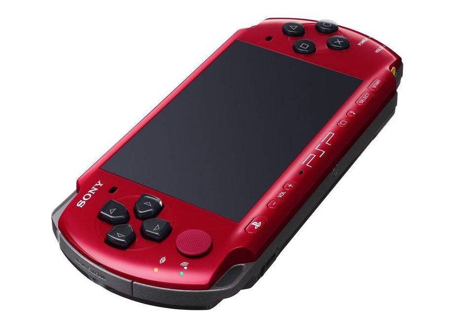 PSP 3000 noir rouge 003