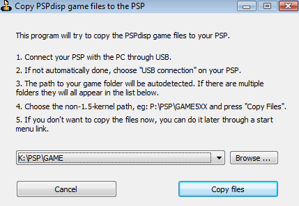 PSPDisp Installation PC 009