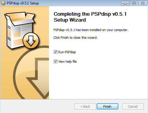 PSPDisp Installation PC 011